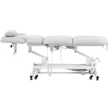 Elektrische Massageliege NANTES, 3 Motoren, Tragkraft 250 kg – Weiß 6