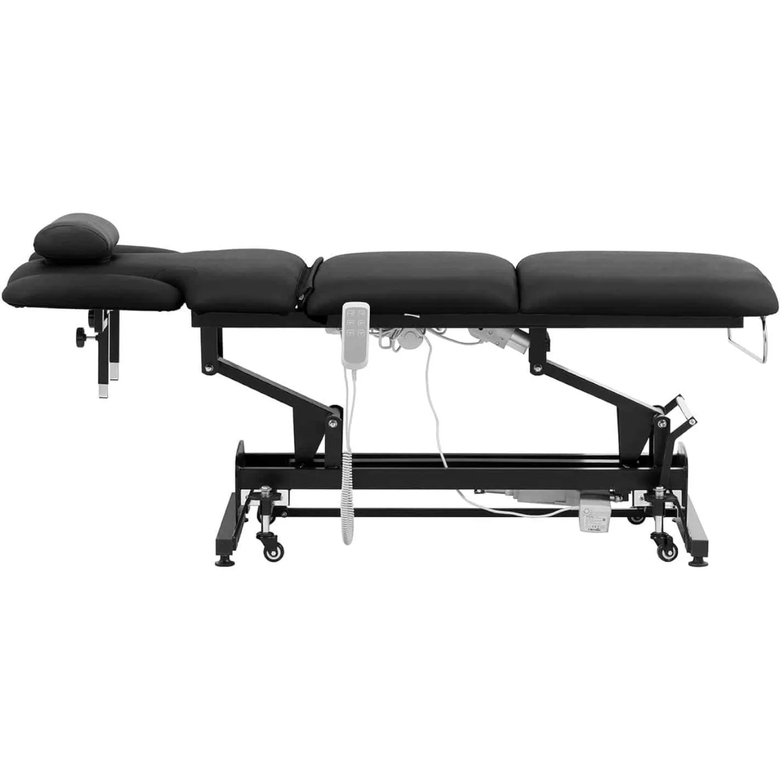 Masă de masaj electrică NANTES cu 3 motoare, capacitate de 250 kg – Negru 7