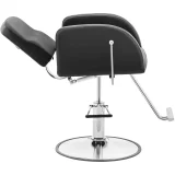 Scaun de frizerie și cosmetică Physa YOXALL cu suport pentru picioare - Negru 4