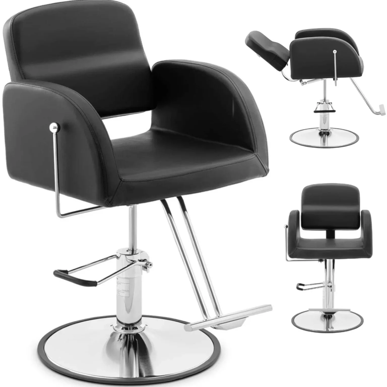 Scaun de frizerie și cosmetică Physa YOXALL cu suport pentru picioare - Negru Scaun de frizerie și cosmetică Physa YOXALL cu suport pentru picioare - Negru