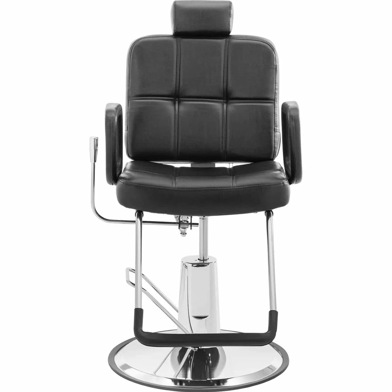 Physa KESWICK frizerski salon, brijač i stol za ljepotu s naslonom za glavu i naslonom za noge - crni 3