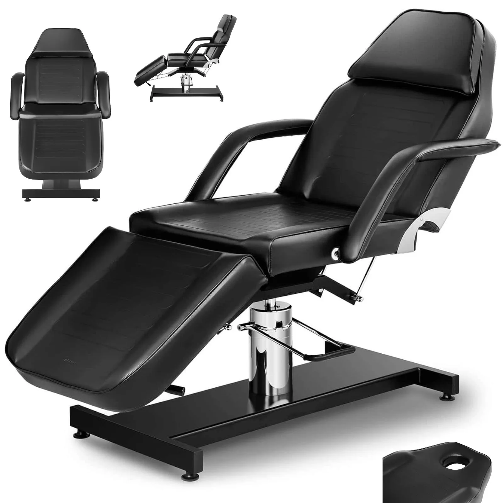 VERONA szépségszék tetováláshoz, masszázshoz és wellnesshez – fekete