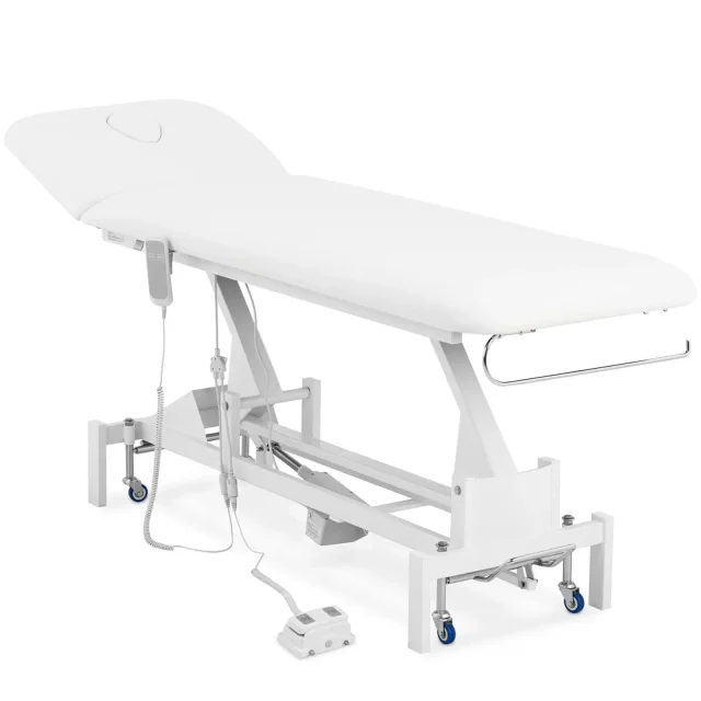 LILLE elektromos masszázságy/kozmetikai asztal, 1 motor, 200 kg - Fehér