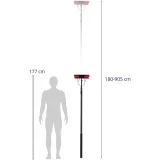 Perie telescopică cu pulverizator de apă și furtun pentru curățarea ferestrelor și a panourilor solare, lungime 9 m 3