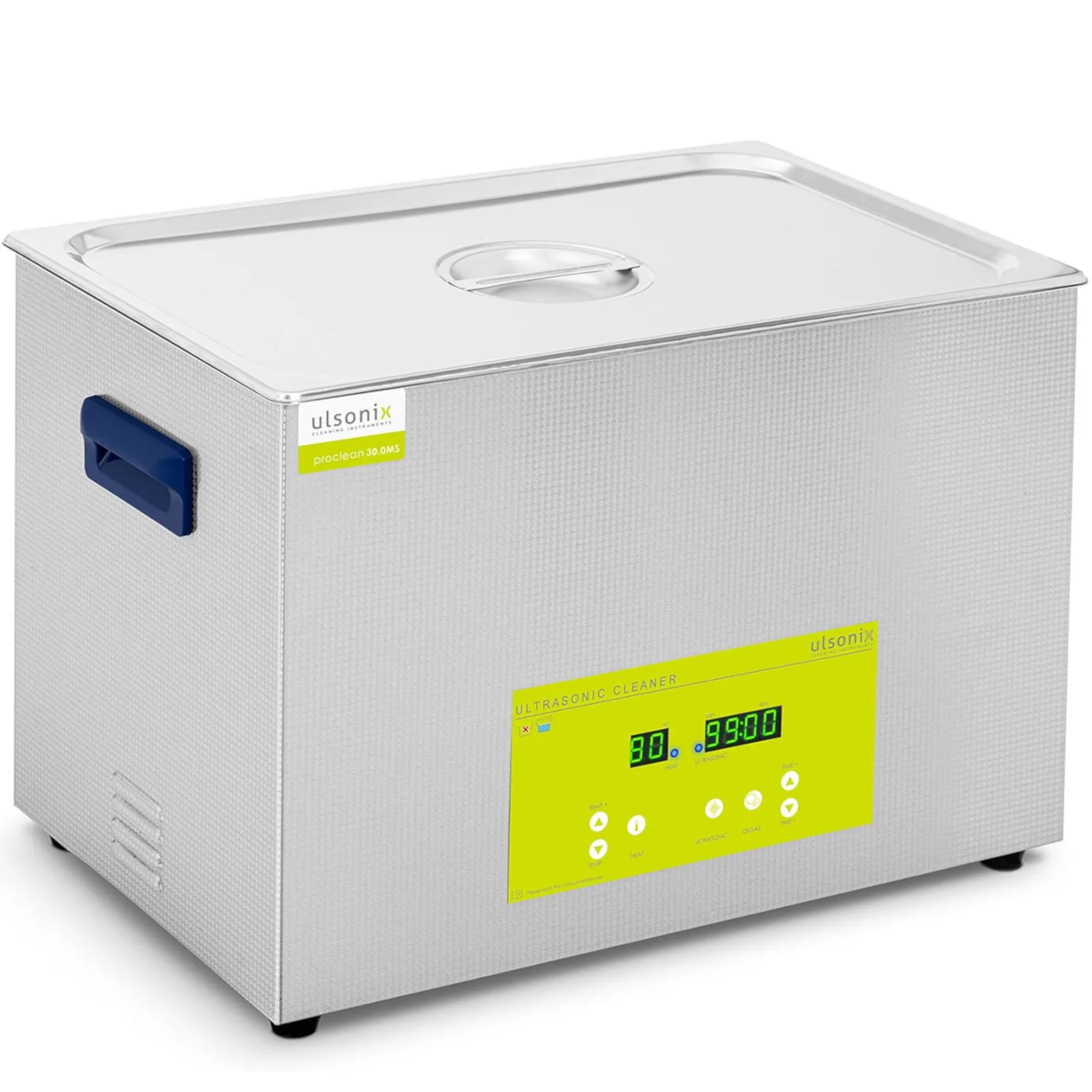 Ultrahangos tisztítófürdő LED-del, 30 l, 600 W 2