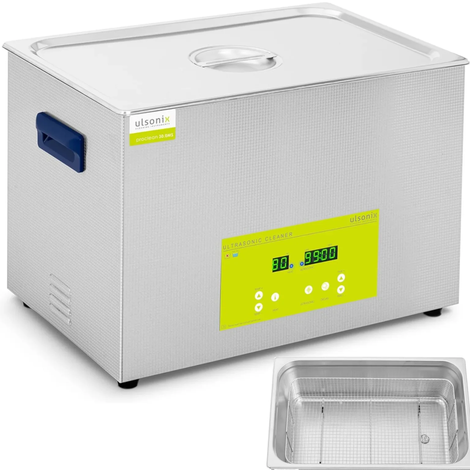 Ultrazvučni čistač kupaonice s LED-om, 30 L, 600 W