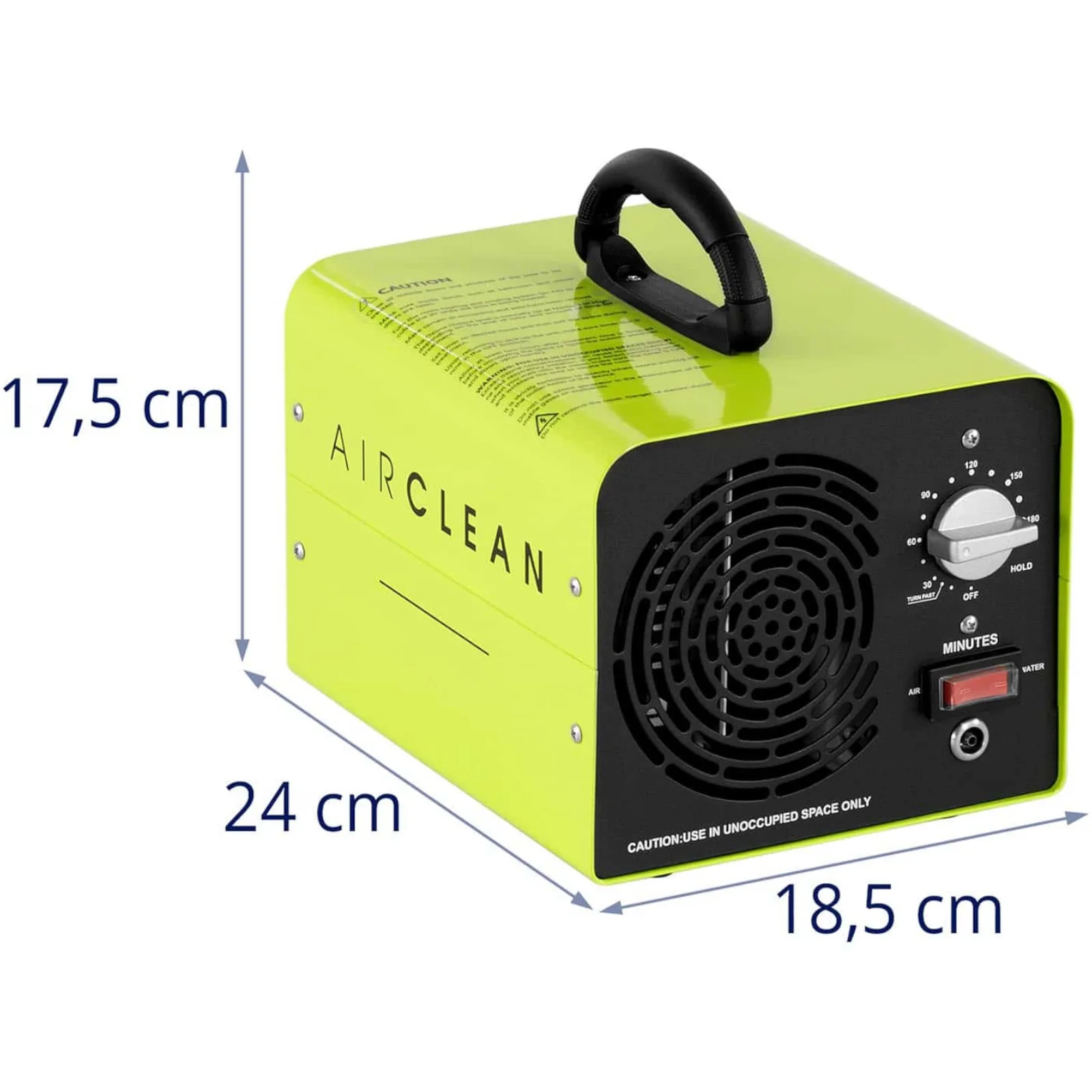 2 az 1-ben ózongenerátor víz-ózonizátorral 15 000 mg/h 150 W 5