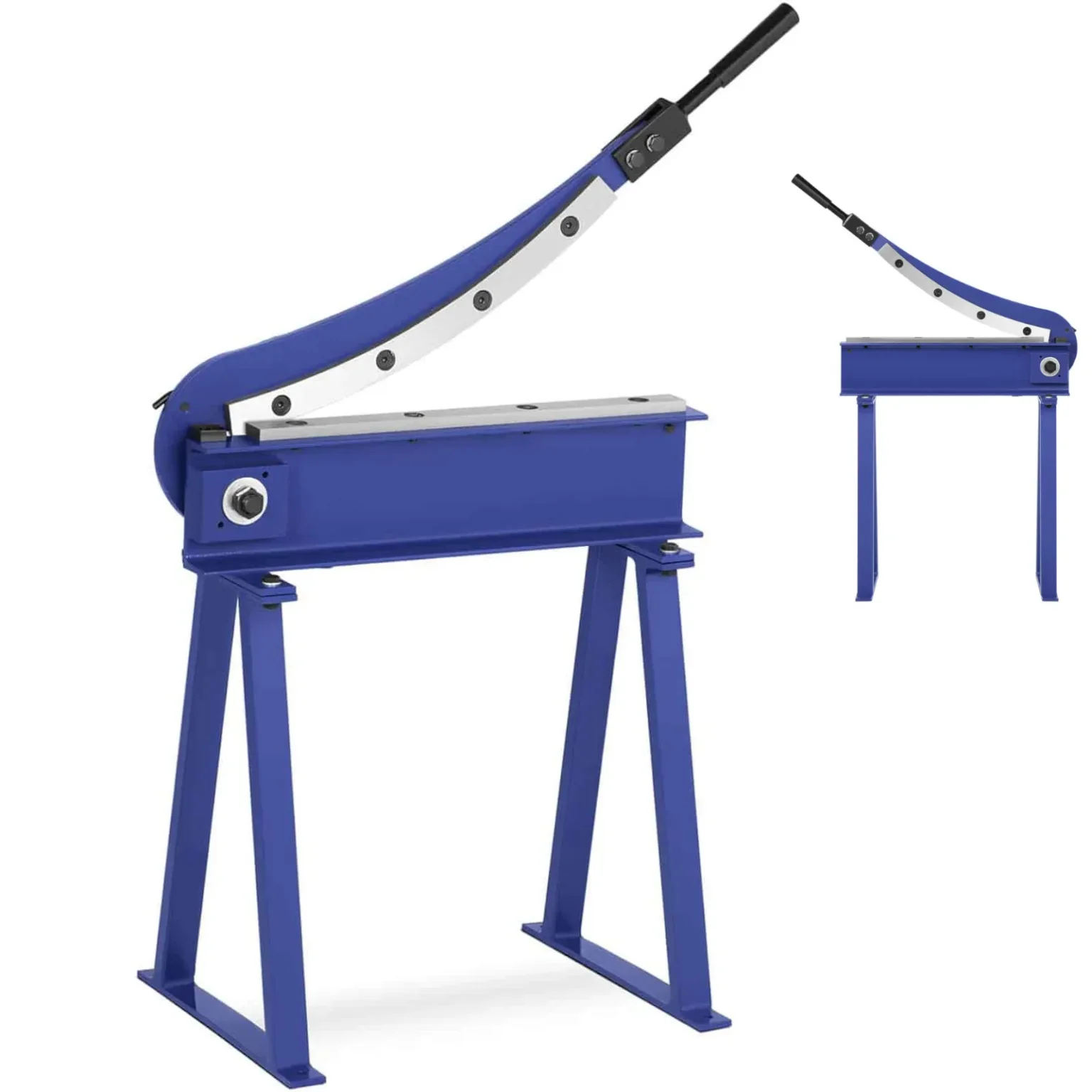 Foarfece ghilotină pentru tablă, manuală, grosime 1,5 mm, lățime 500 mm Foarfece ghilotină pentru tablă, manuală, grosime 1,5 mm, lățime 500 mm