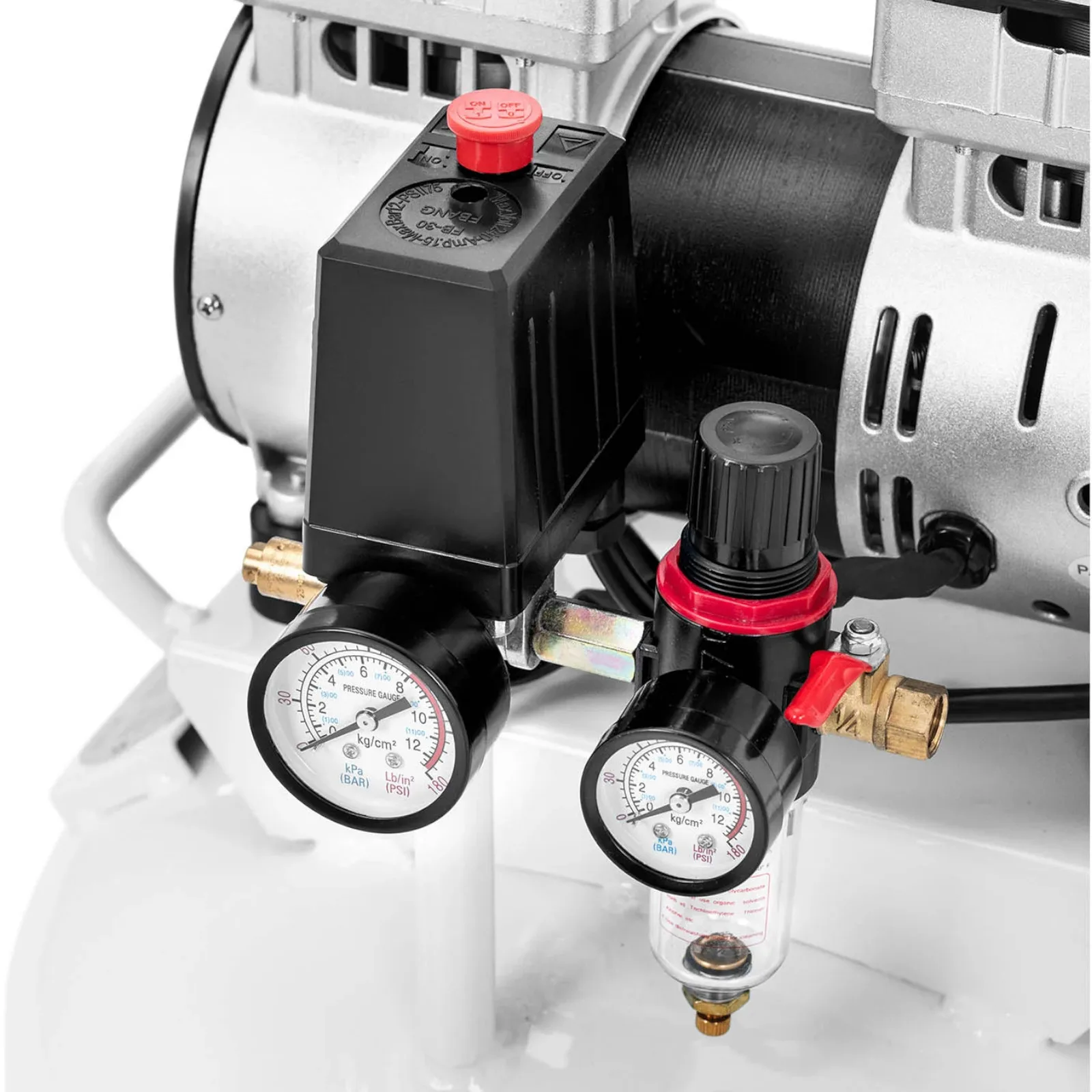 Olajmentes kompresszor, 30 literes légkompresszor, 4–7 bar, 750 W 4