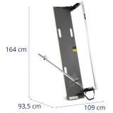 Maszyna do cięcia styropianu z nożem termicznym dł. 1350 mm gł. 350 mm 200 W - zestaw 9