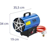 Gázüzemű fúvókafűtő, 15 kW 6