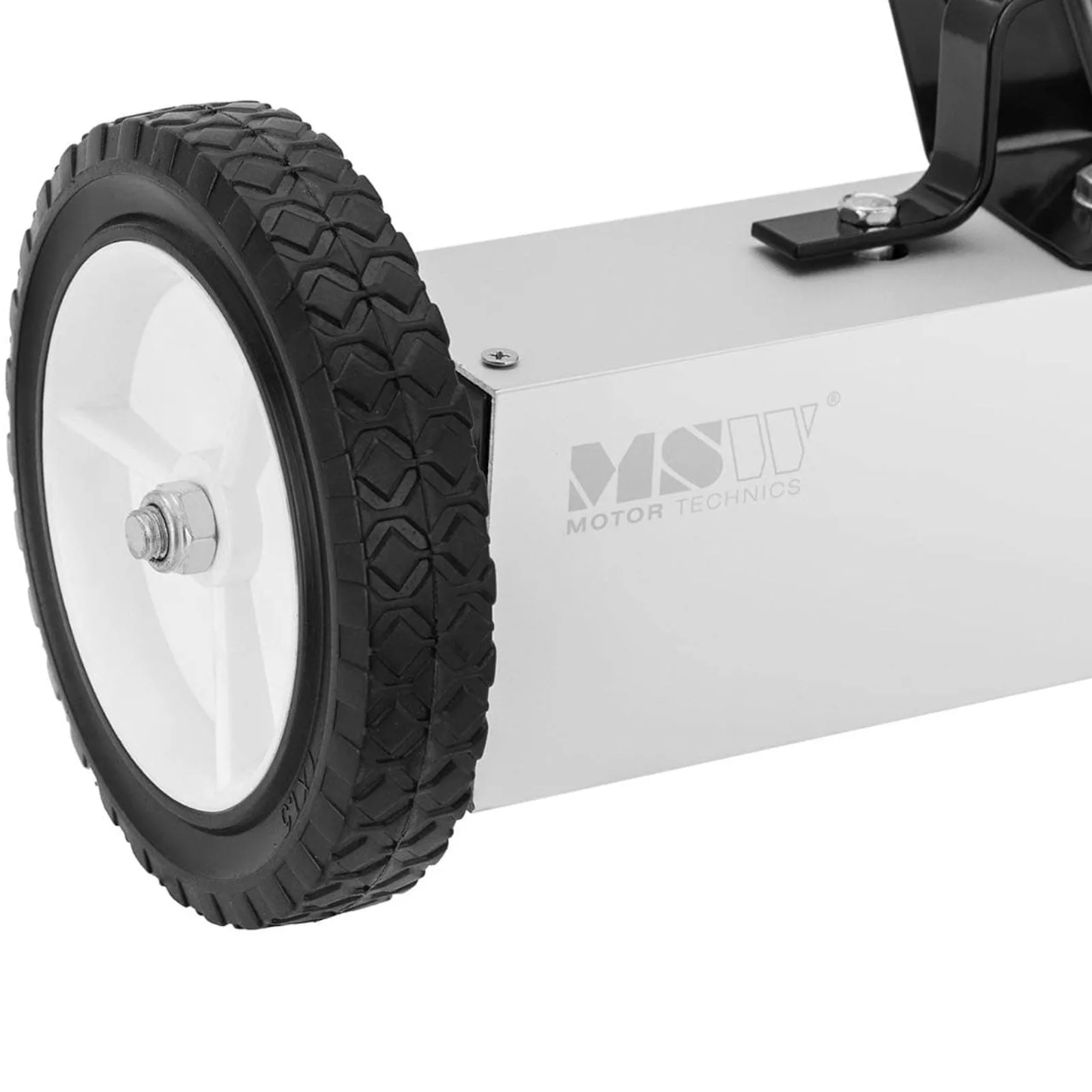 Magnetic broom for collecting nail filings on wheels, 45 cm wide 3