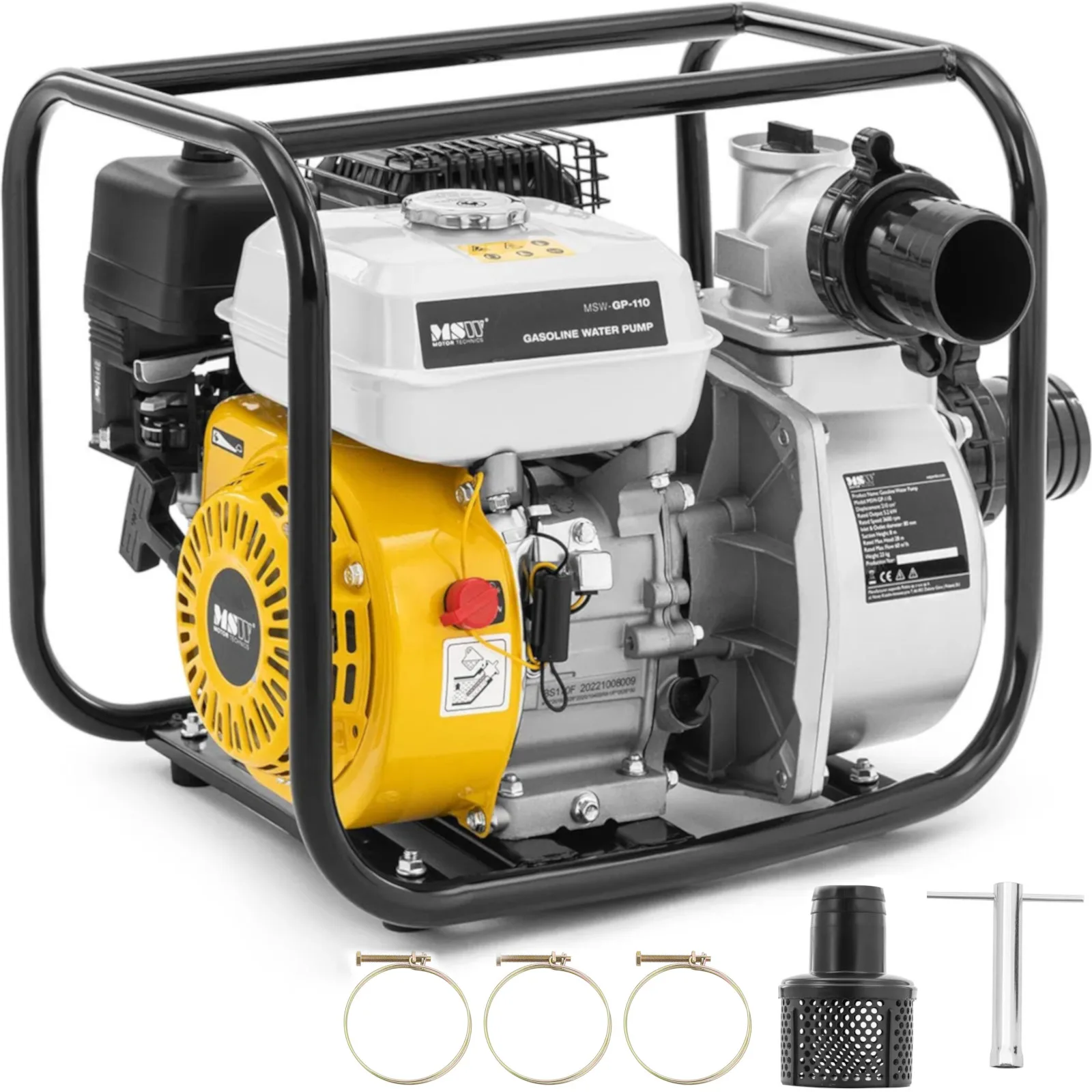 7 LE 3,6 l 60 m³/h benzinüzemű vízszivattyú