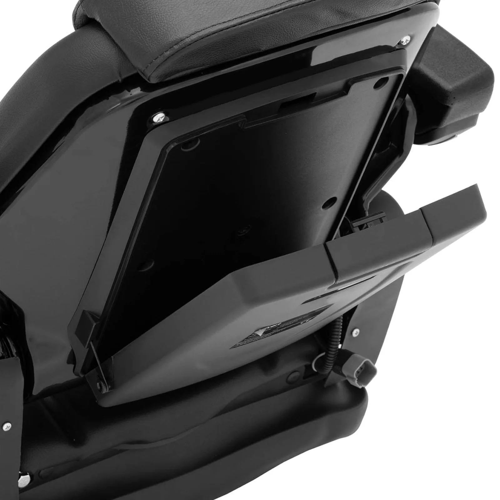 Adjustable tractor seat with armrests and seat belt, seat dimensions 46x46 cm 4