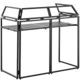 Ecran pliabil pentru cabina DJ cu husă, 146 x 73 x 132 cm 4