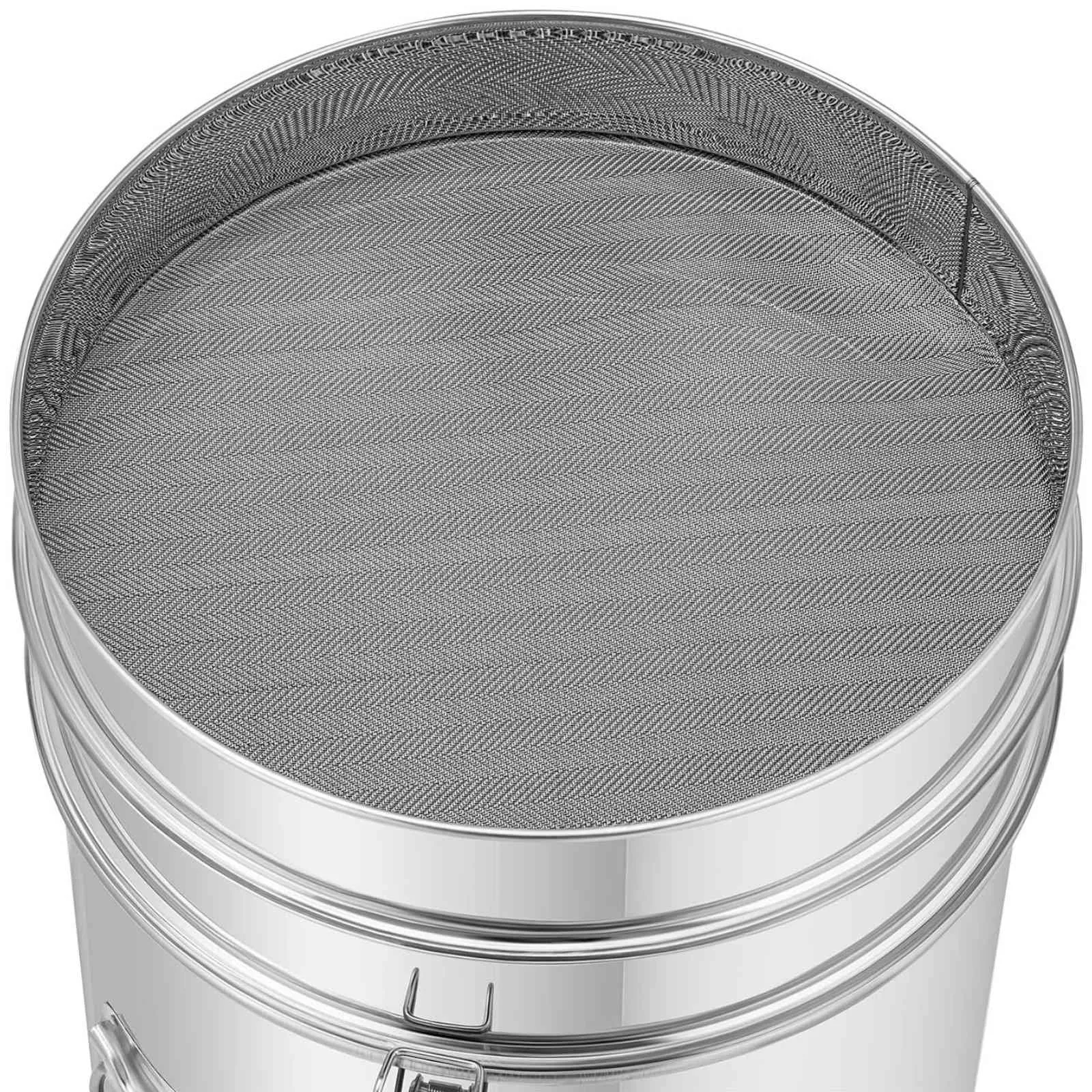 100 L čelični dekantator za med s cjedilom, poklopcem i ventilom 4