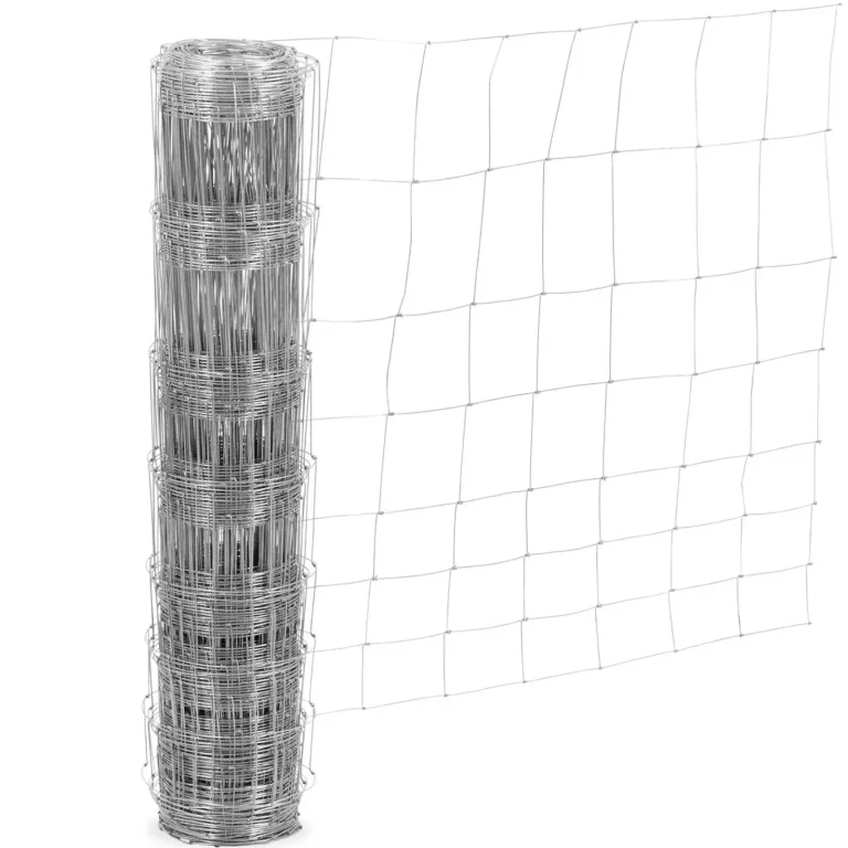 Horganyzott erdei kerítésháló, 15 cm-es szemméret, 100 cm magas, 50 m