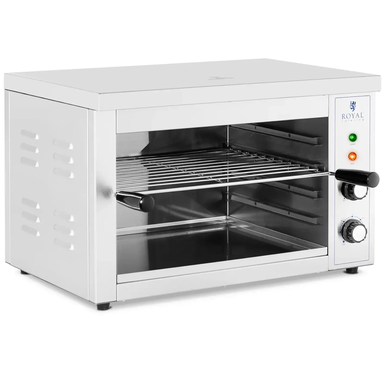 Prăjitor de pâine Salamander pentru sandvișuri la grătar și pâine prăjită, 50–300 °C, 3000 W 2
