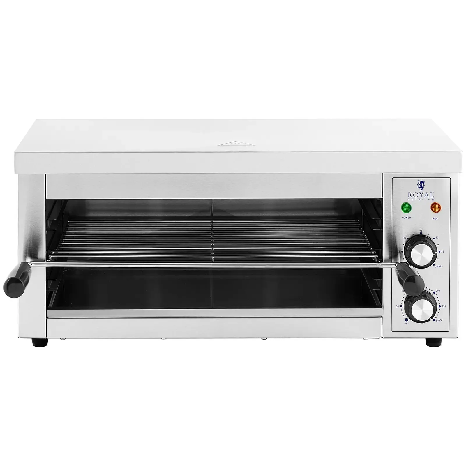 Salamander kenyérpirító grillezett szendvicsekhez és pirítóshoz, 50–300 °C, 2500 W 5