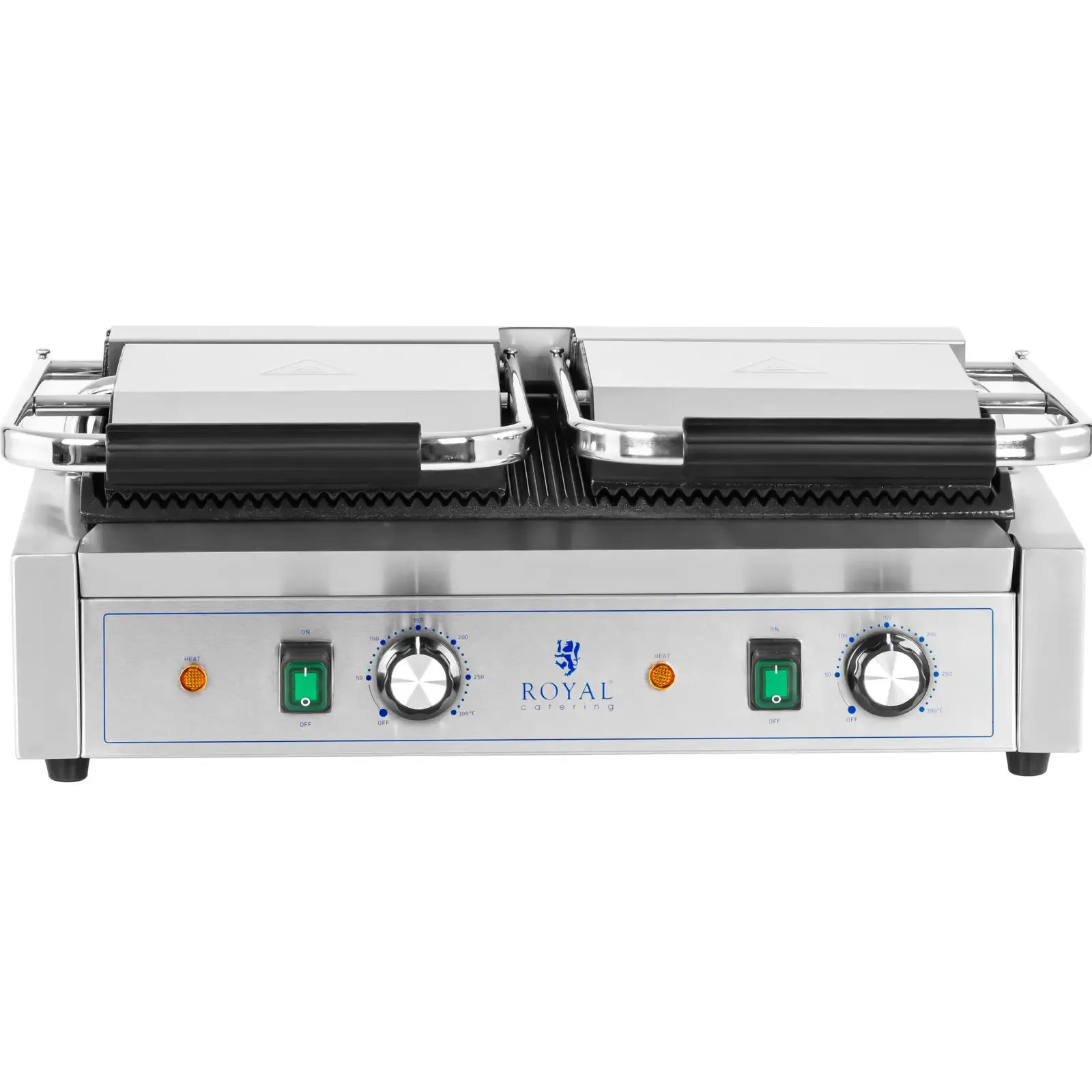 3600 W-os kétoldalas, barázdált kontaktgrill 5