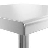 Masă de lucru centrală din oțel cu raft, 150 x 60 cm, până la 230 kg 4