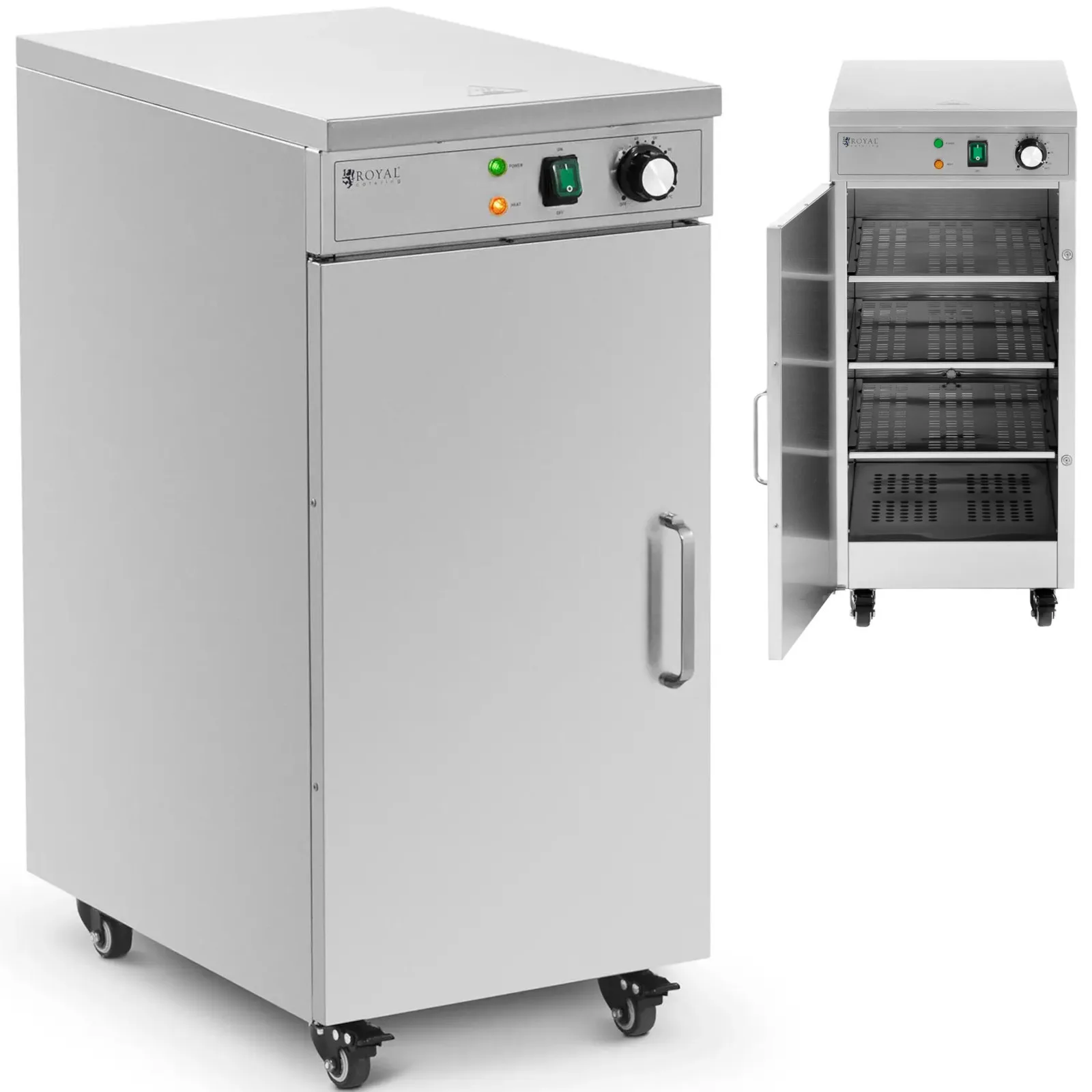Podgrzewacz do talerzy szafa grzewcza na kółkach do 60 talerzy o śr. 29 cm 600 W Podgrzewacz do talerzy szafa grzewcza na kółkach do 60 talerzy o śr. 29 cm 600 W
