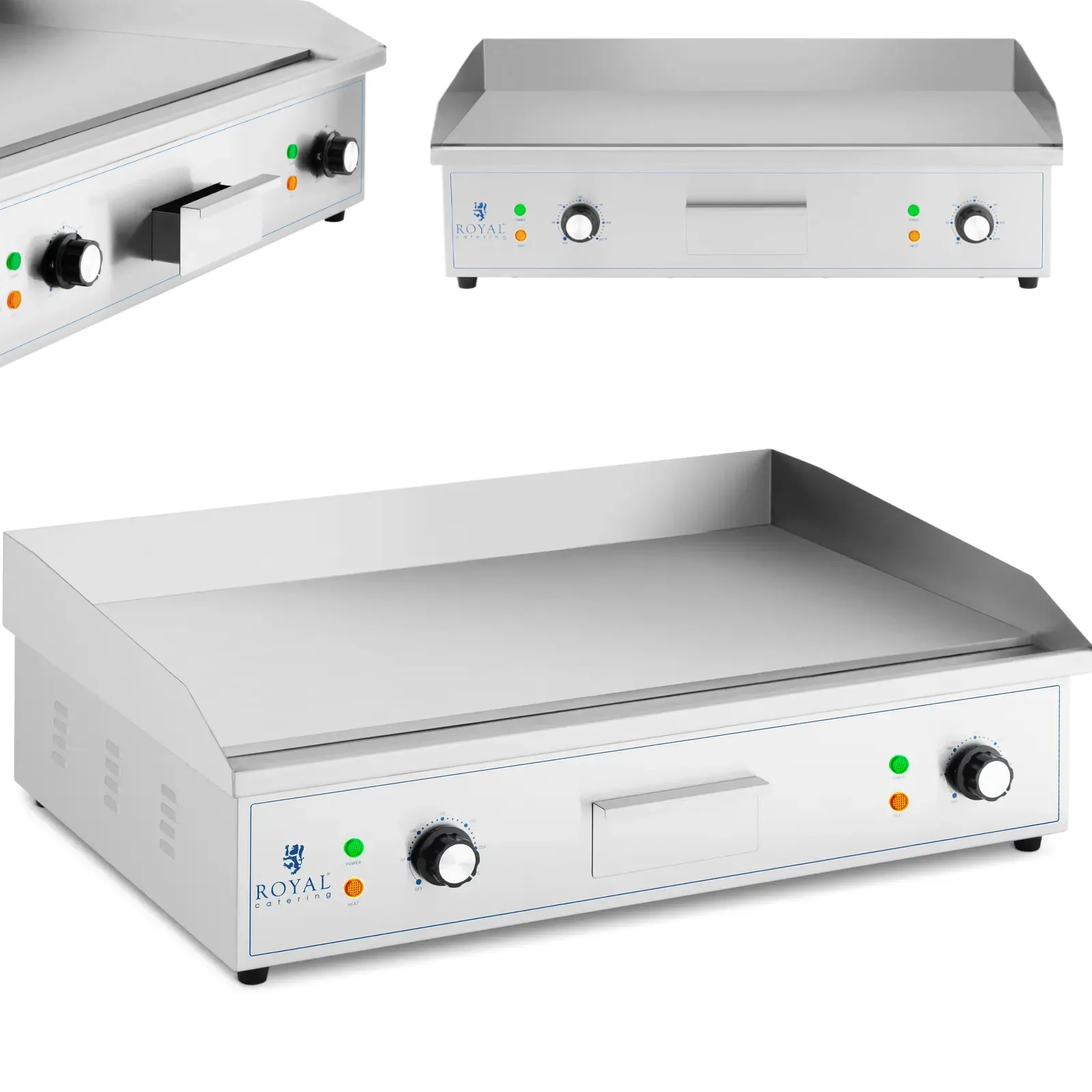 Elektromos grill sima grilllapokkal 727 x 420 mm 4400 W