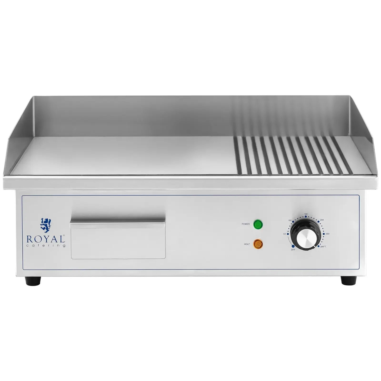 Elektromos grill sima és barázdált grilllapokkal, 548 x 350 mm, 3000 W 5