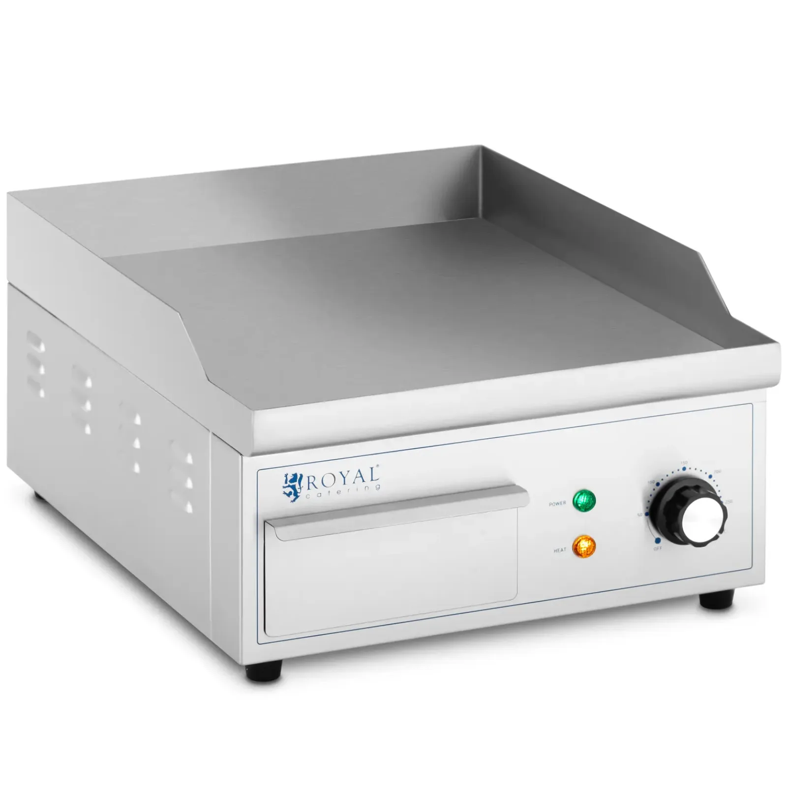 Elektromos grill sima grilllapokkal, 35 x 38 cm, 2000 W