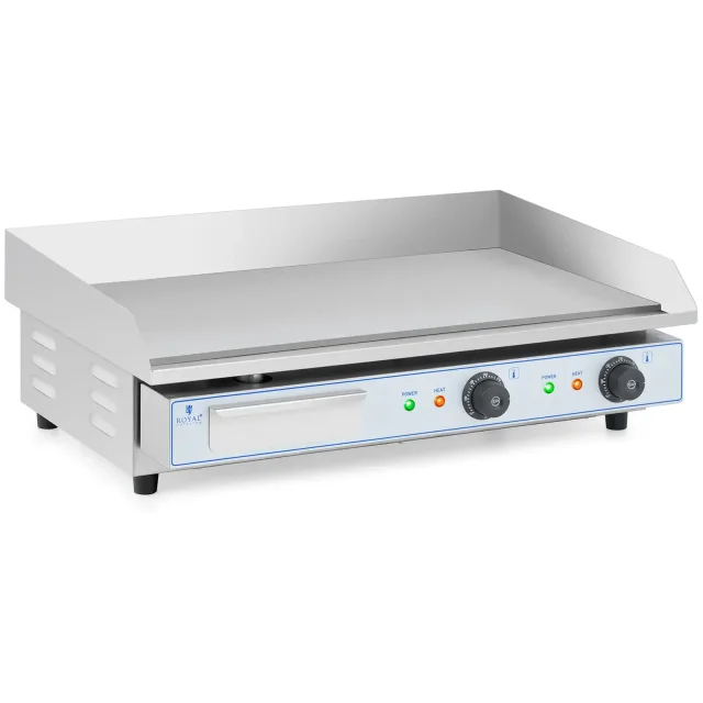 Kétoldalas sima elektromos grilllap 730 x 400 mm 2 x 2200 W