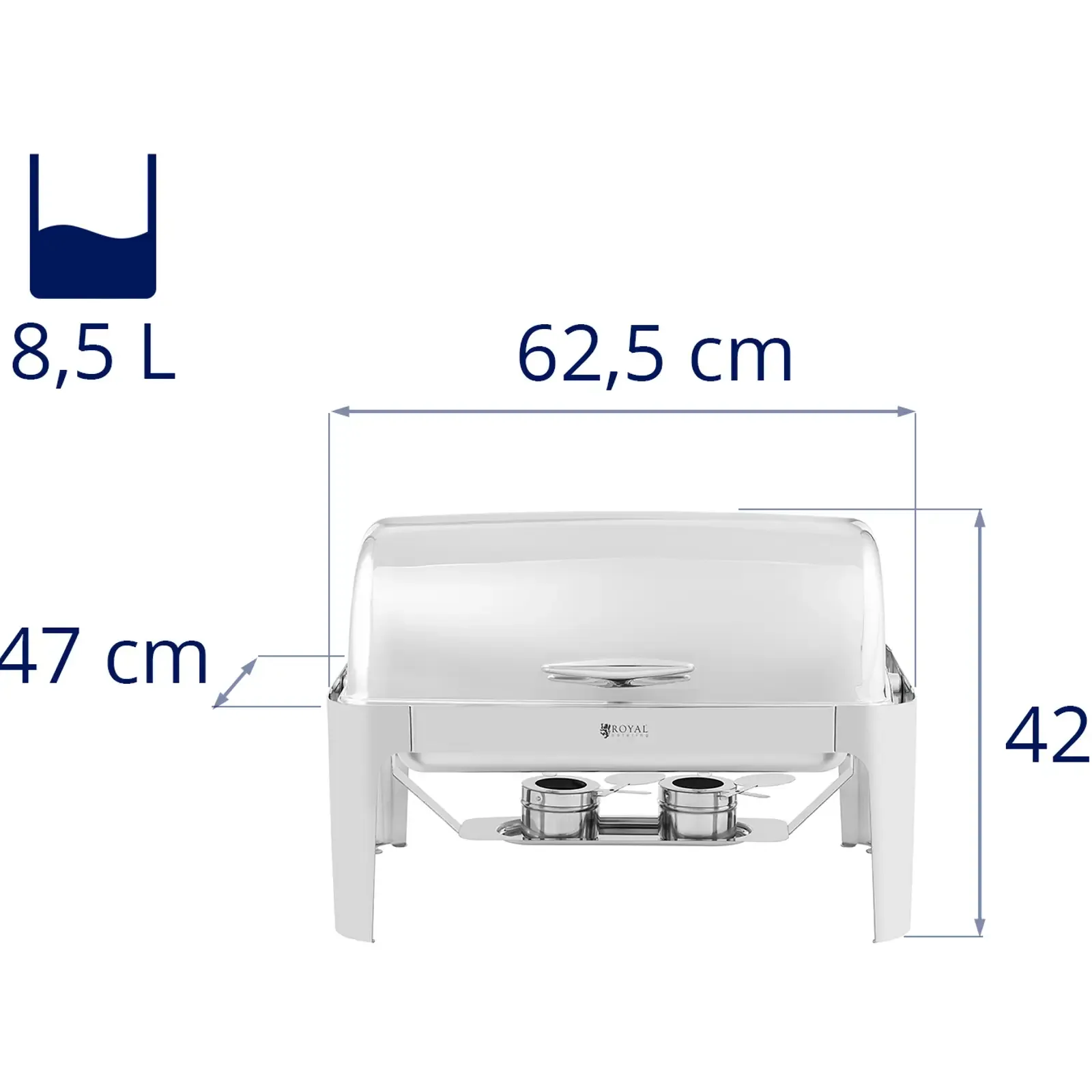 Podgrzewacz bemar bufetowy do potraw na pastę GN 1/1 8.5 l 7