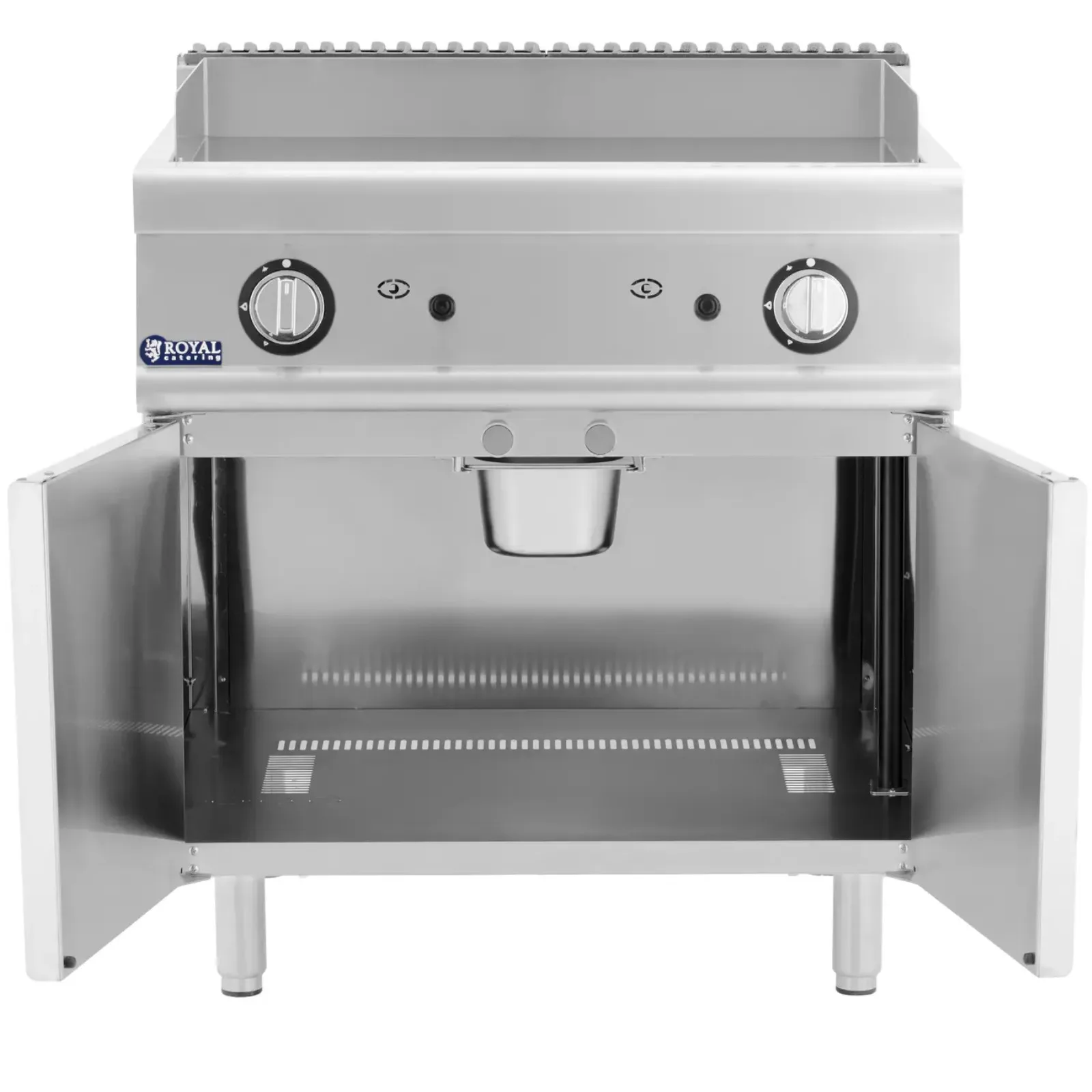Placă de grătar netedă cu dulap pentru propan / GPL / gaz natural 12 kW 2