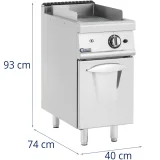Plynový gril s rebrami a skriňou na propán / LPG / zemný plyn, 6 kW 7
