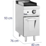 8 kW-os propán / LPG / földgázos láva grill 9