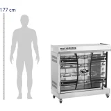 Električni ražanj za 4–6 pilića, 4 razine, 8000 W, 400 V 3
