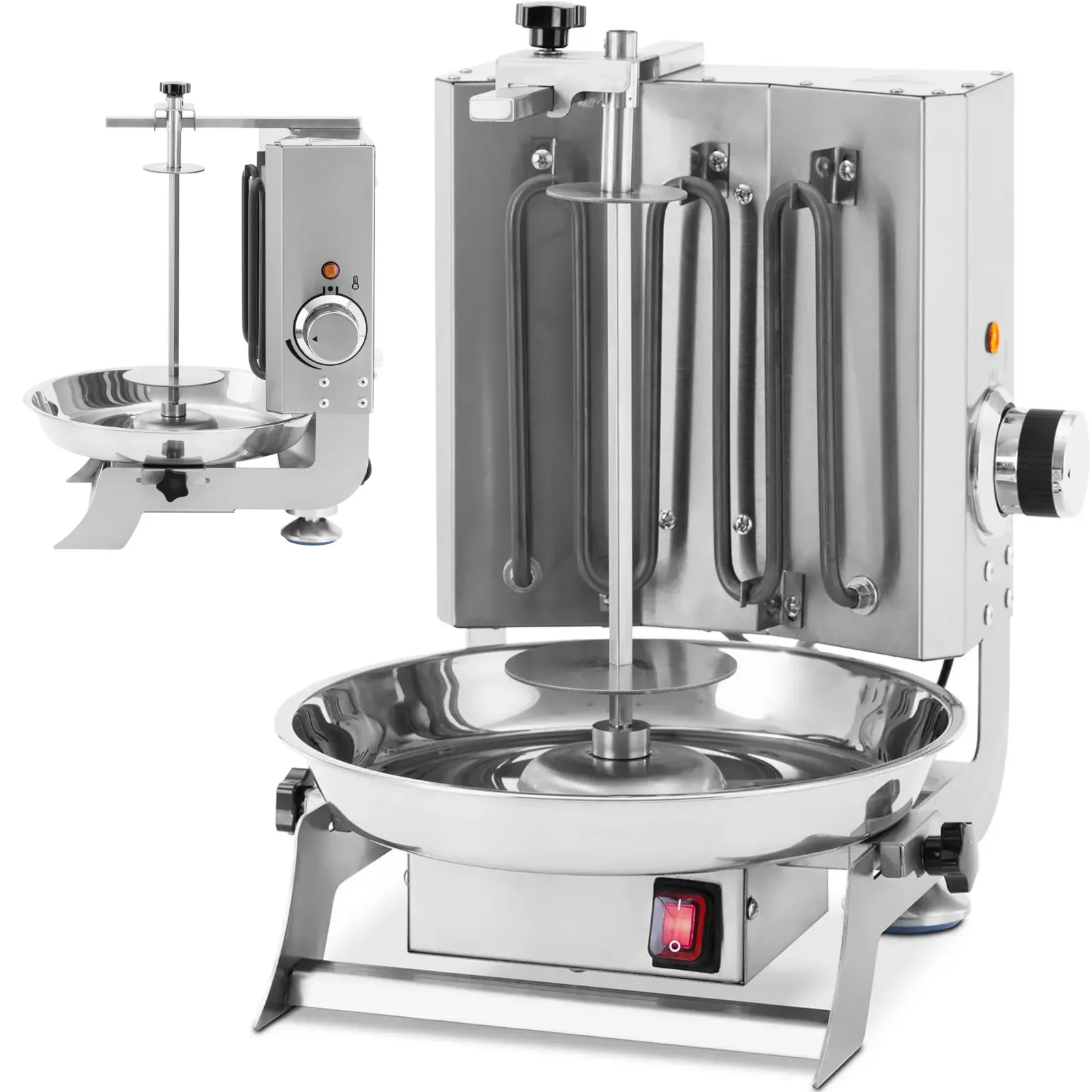 Elektromos kebab- és gyrosgrill akár 8 kg húshoz, 2000 W