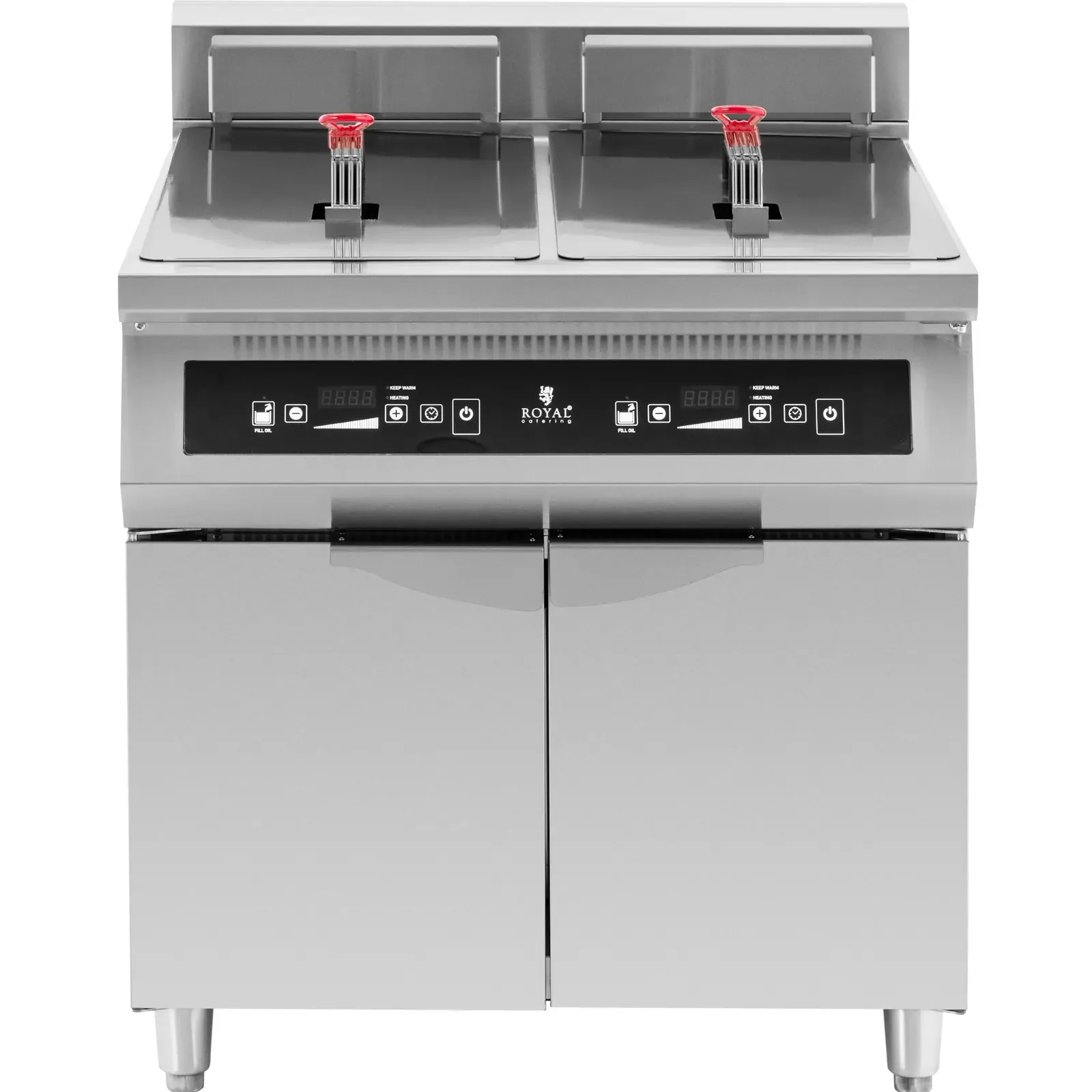 Kettős indukciós sütő szekrénnyel, 2 x 30 l, 60–190 °C, 380 V, 20 000 W 2