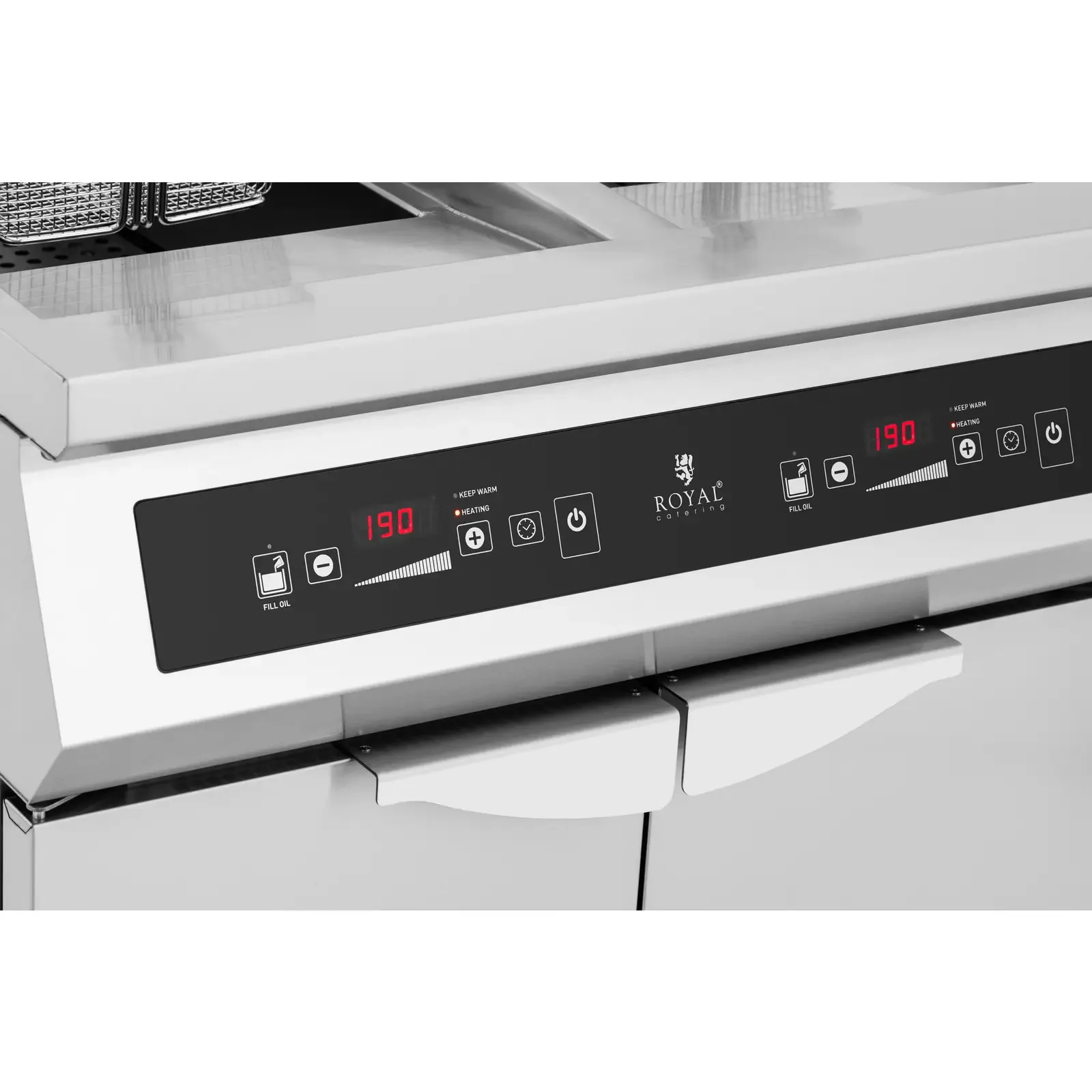 Kettős indukciós sütő szekrénnyel, 2 x 30 l, 60–190 °C, 380 V, 20 000 W 4