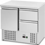 Masă frigorifică cu blat de lucru, 1 compartiment, 2 sertare, 2–10 °C, 230 L, 235 W