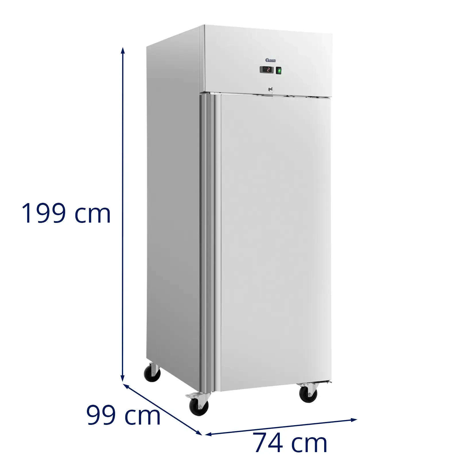 Commercial refrigerated cabinet on wheels, 2-8°C, 750 L 7
