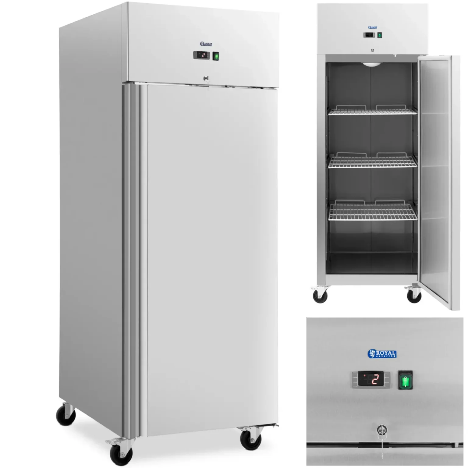 Dulap frigorific comercial pe roți, 2-8 °C, 750 L