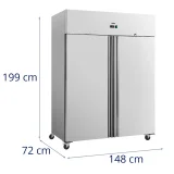 Vitrină frigorifică cu 2 uși, pe roți, 2-8 °C, 800 L, 72x148x199 cm 6