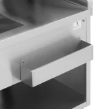 Stație de bar cu compartiment pentru gheață și rafturi pentru sticle, 150 cm 2