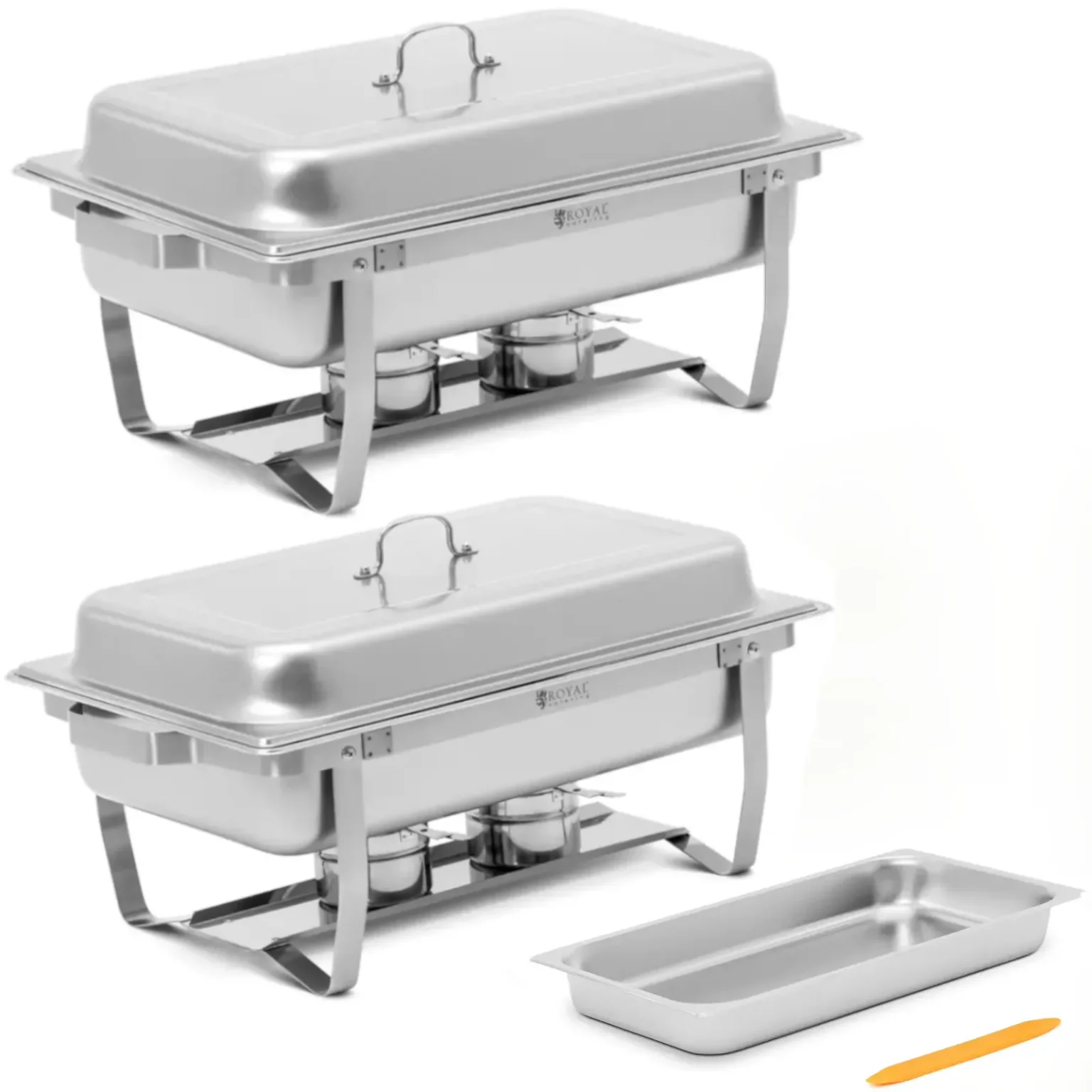 Bemar Buffet-Wärmeschale für GN 1/1, 7,5 l, pastenförmig – 2er-Set Bemar Buffet-Wärmeschale für GN 1/1, 7,5 l, pastenförmig – 2er-Set