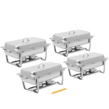 Ohrevný stojan na jedlo typu „bain-marie“ pre GN 1/1 7,5 l – sada 4 ks 2