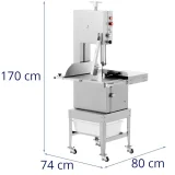 Električna pila za kosti i meso 78 x 74 cm 1500W 7
