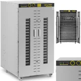 Industrieller Lebensmittel-, Kräuter- und Obsttrockner, 24 Einschübe, 40–90 °C, 5850 W