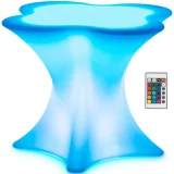 Klubový barový stôl s RGBW LED osvetlením 80 x 80 x 110 cm 2