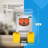 Poloautomatický odšťavovač pomarančov, 20 pomarančov/min, 120 W 9