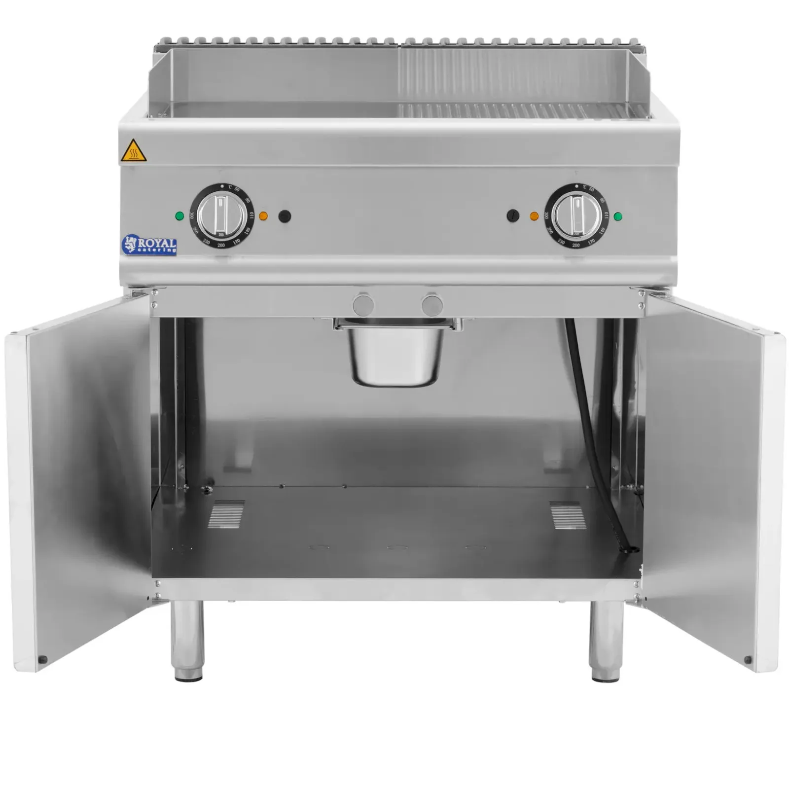 Kettős elektromos grilllap szekrénnyel 73,5 x 55 cm 10,8 kW